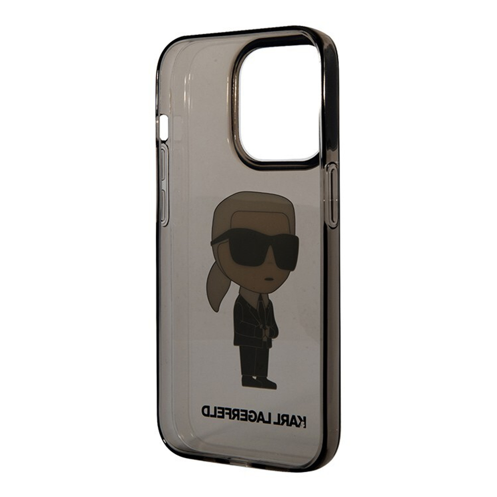 Чехол Karl Lagerfeld PC/TPU NFT Karl Ikonik для iPhone 15 Pro Hard Translucent Black (Чёрный)