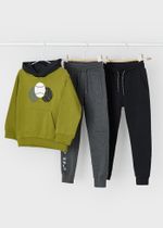 толстовка с двумя брюками