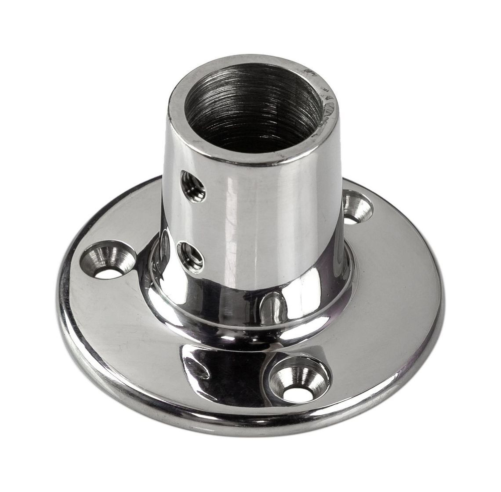 Основание стойки леера 7/8"(22,2 мм), 90 град, круглое
