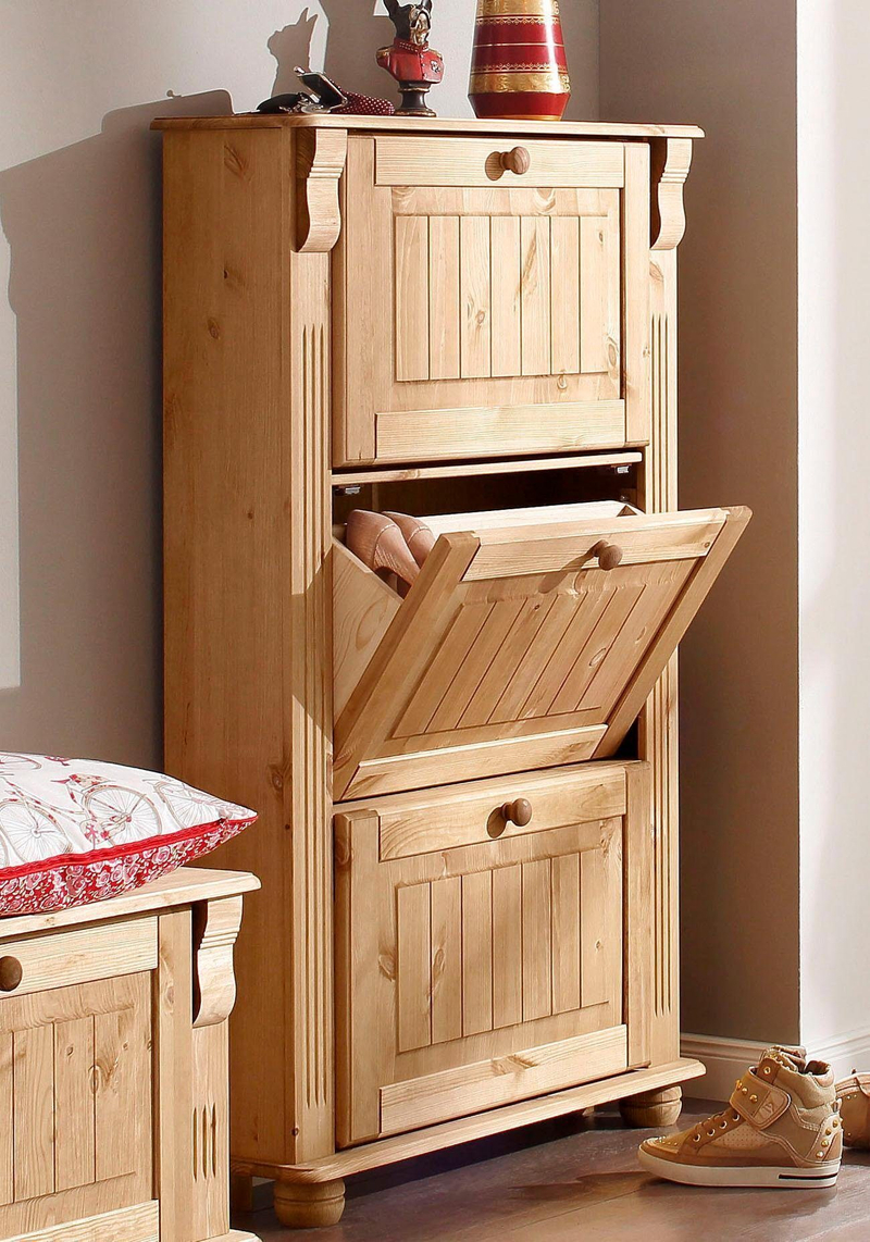 Обувница Адель 3 ящика, бежевый