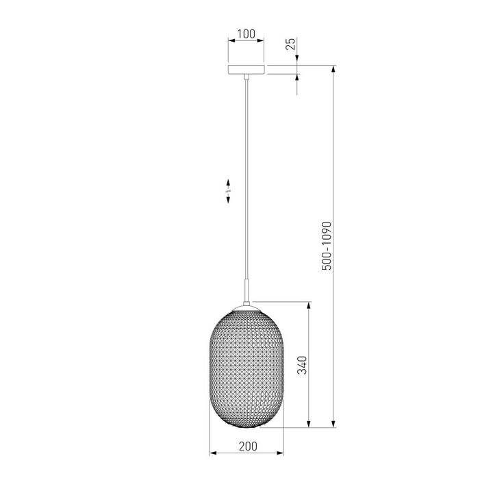 Подвесной светильник Eurosvet Gem 50261/1 серый