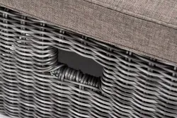 "Рим" комплект шезлонг со столиком, цвет графит