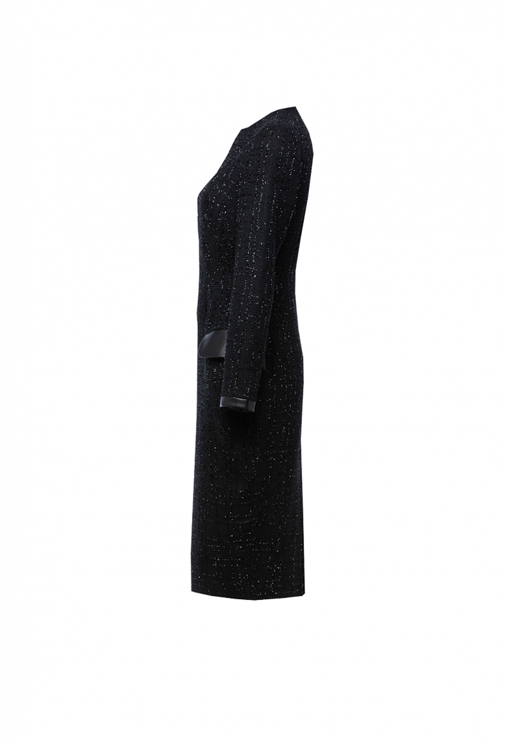 Полуприлегающее твидовое платье в клетку 04-04-23 FW