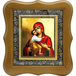 Феодоровская икона Божьей Матери на холсте.