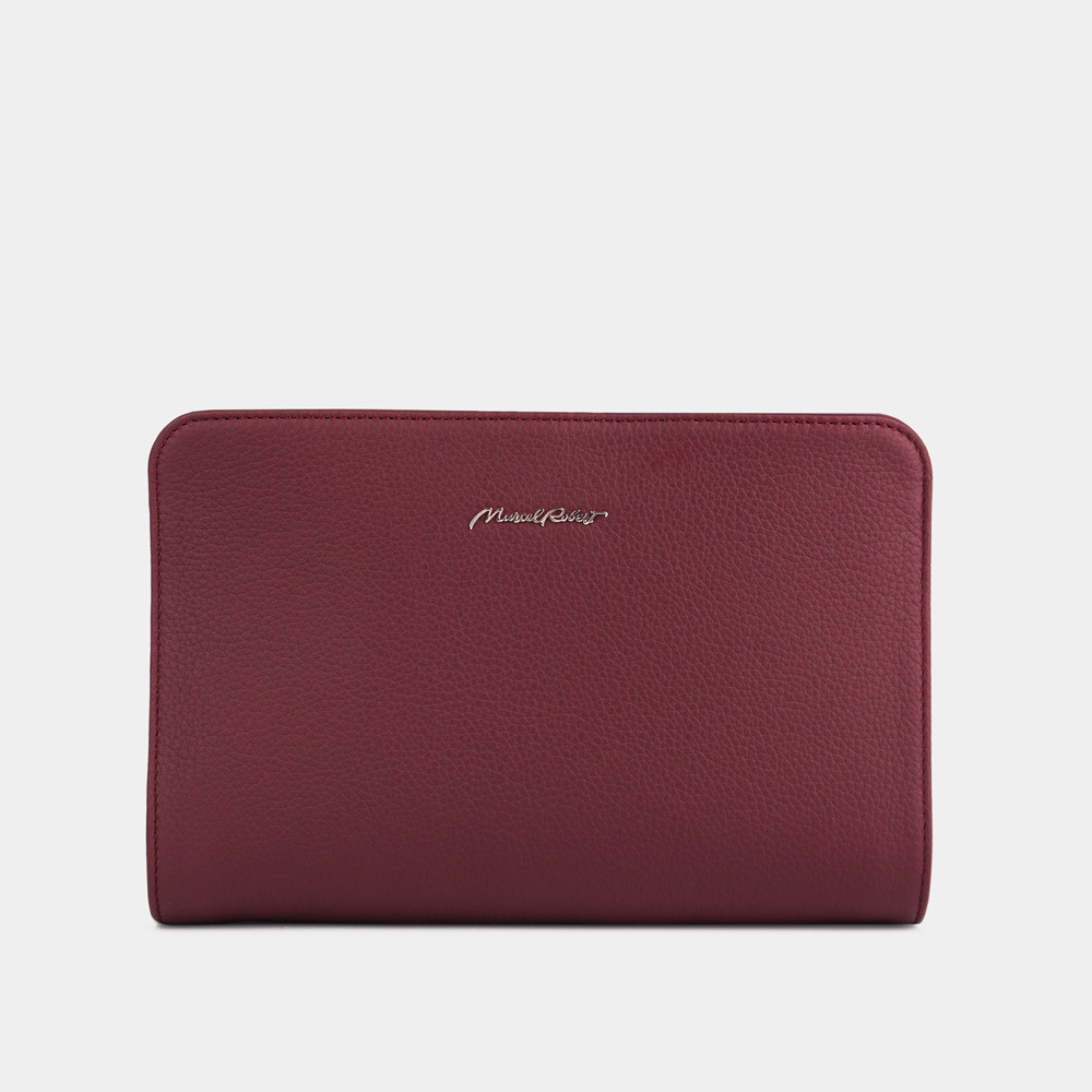 Сумка Emilie из кожи теленка, бордового цвета