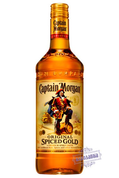 Капитан Морган Пряный Золотой. Ром. 35%. 0.7 Л