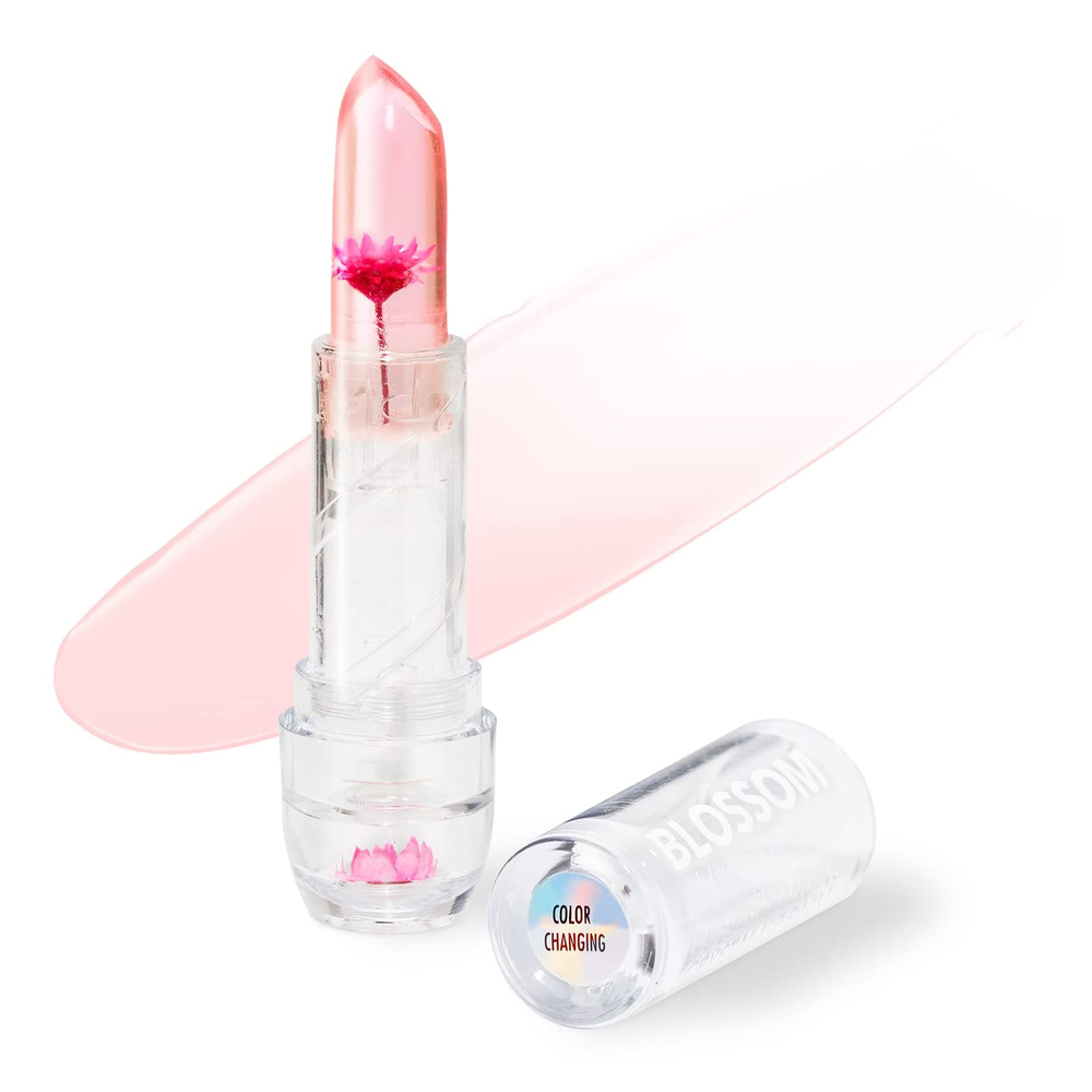 Blossom, Кристальный бальзам для губ, меняющий цвет, розовый, 3 г