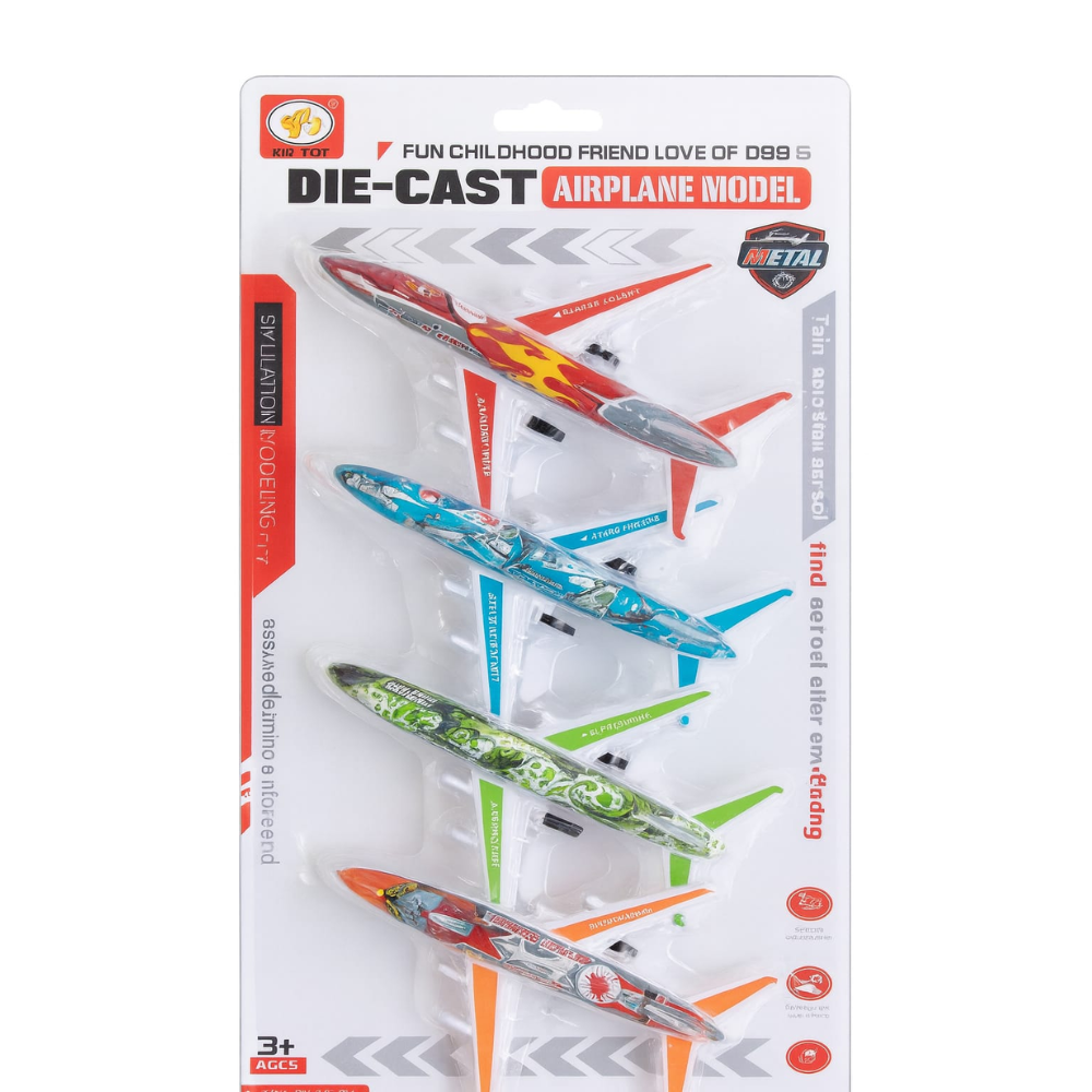 Набор литых самолетов 4 штуки