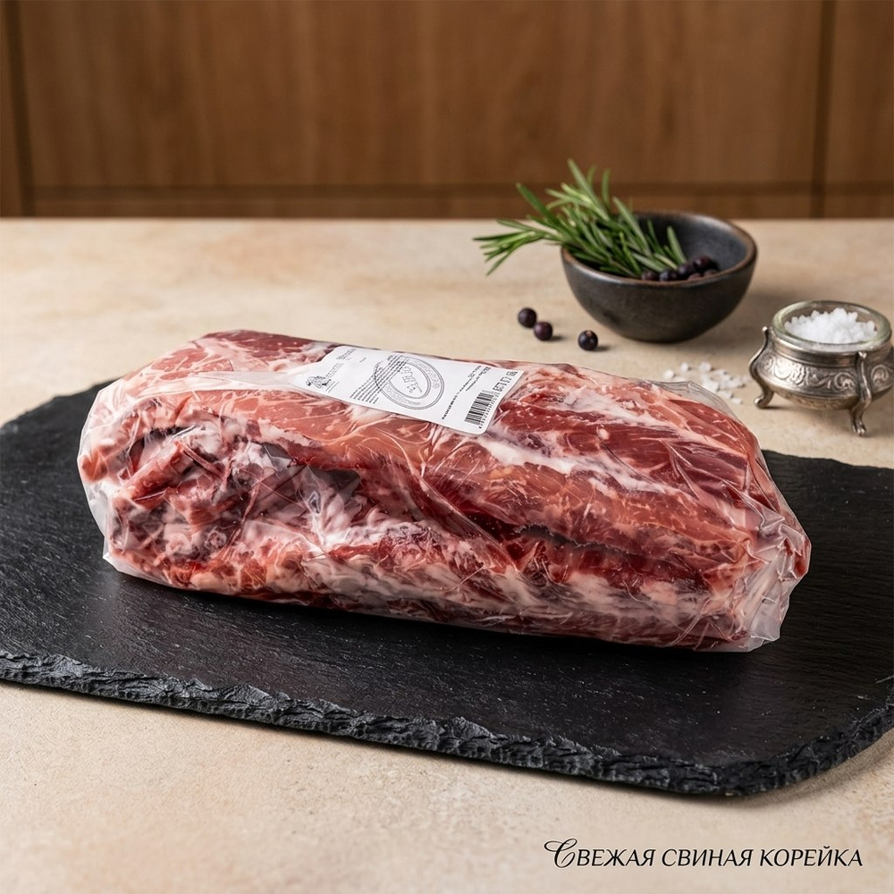 Ребра свиные с корейки "Калачинские мясные продукты" 1,9-2,5 кг(Россия) ВЕСОВОЙ ТОВАР