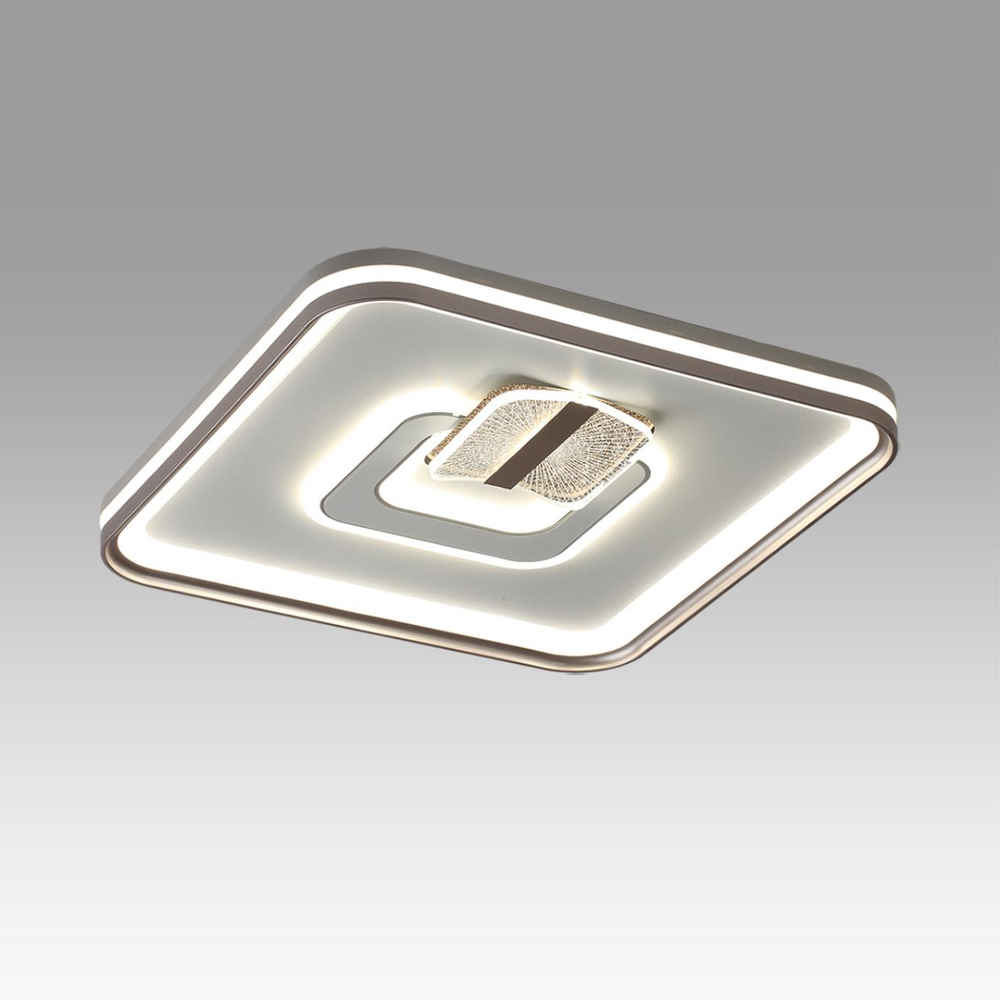 7786/85L PIKO LED SN 607 Светильник металл/белый/бронза LED 85Вт 3000-6500K 490х490 IP20 пульт ДУ GEMINI