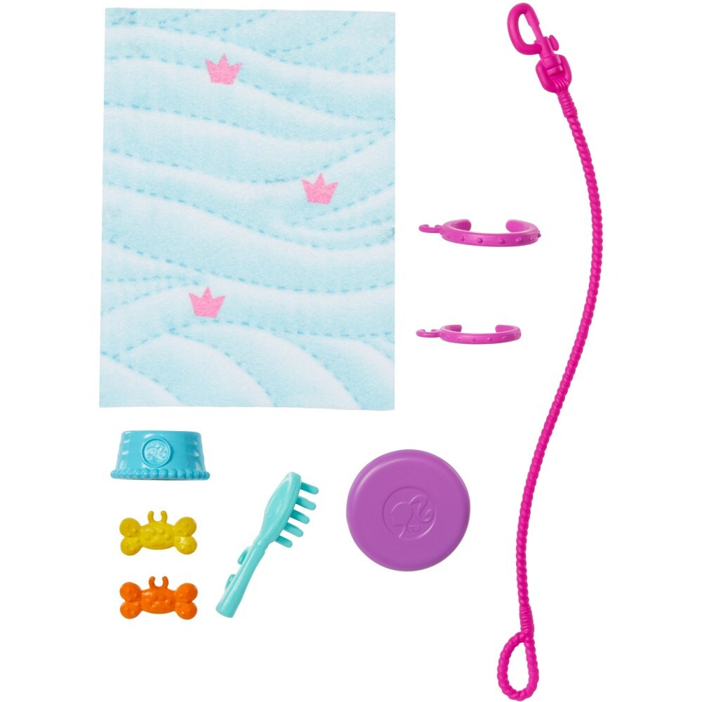 Barbie - Кукла Барби и собака в коляске + 10 аксессуаров HTK37 / артикул   HTK37  / GTIN 194735192243