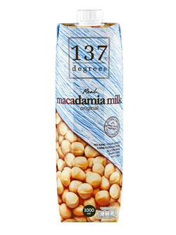Растительный молоко 137 Degrees на основе орехов макадамия, обогащенный витаминами и кальцием, 12шт по 1л