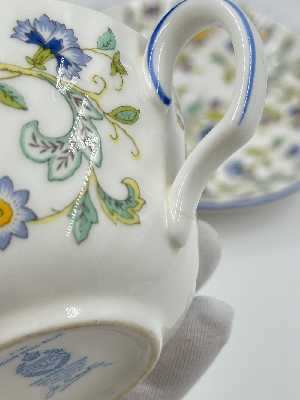 Чайная пара Minton, Haddon Hall blue