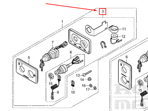 32380-ZVL-013 PANEL ASSY, KEY SWITCH (START)