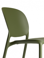 Стул пластиковый Scab Design Hug Go Green, оливковый