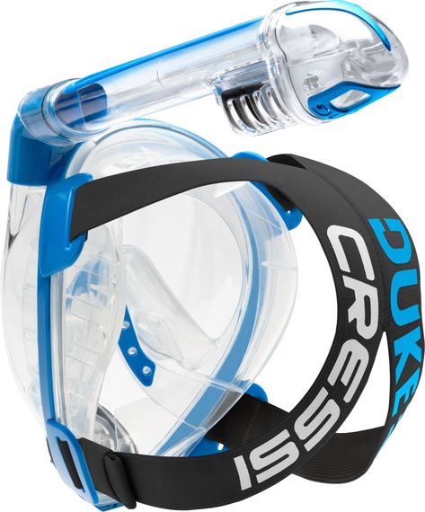 Полнолицевая маска Cressi Duke синяя/прозрачная