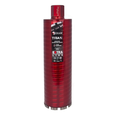 Коронка алмазная DIAM EXTRA LINE TITAN (сухое сверление) 62x300 мм; 1 1/4'' 313023