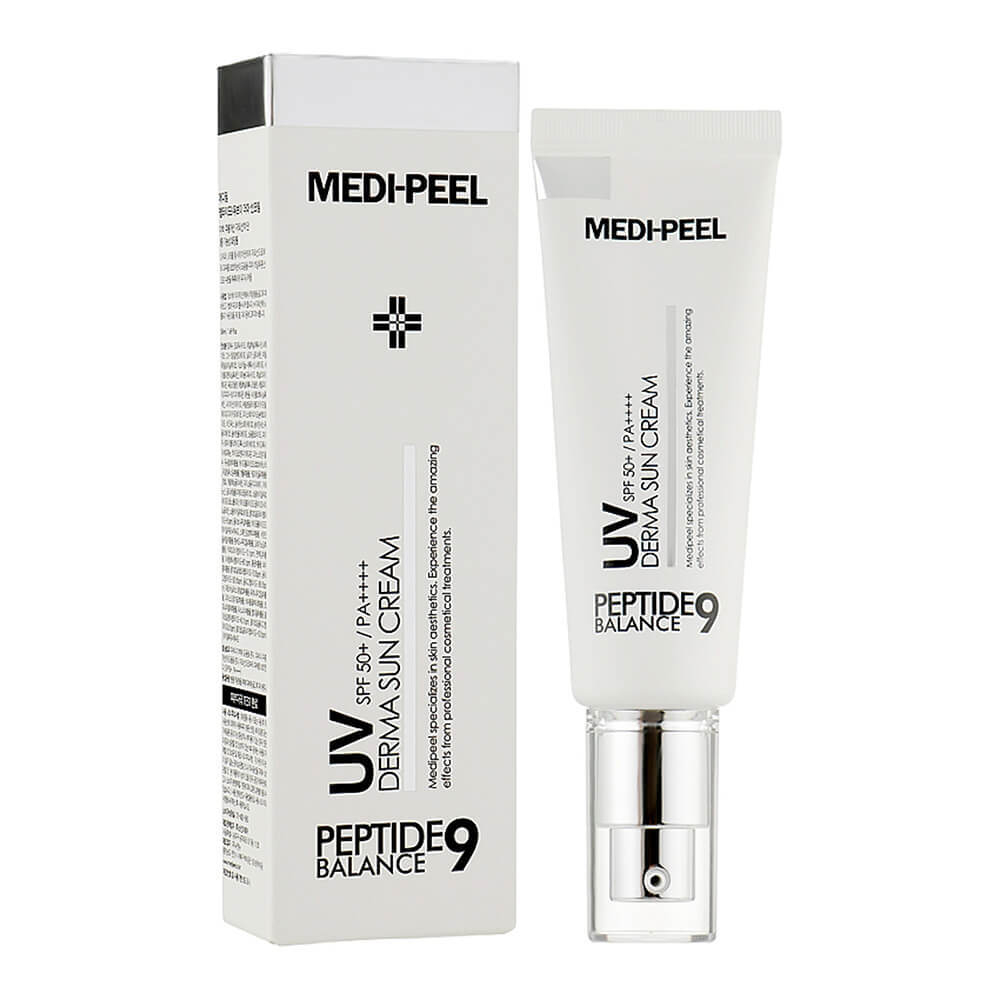 Антивозрастной солнцезащитный крем Medi-Peel Peptide 9 Balance UV Derma Sun Cream SPF 50+ PA++++