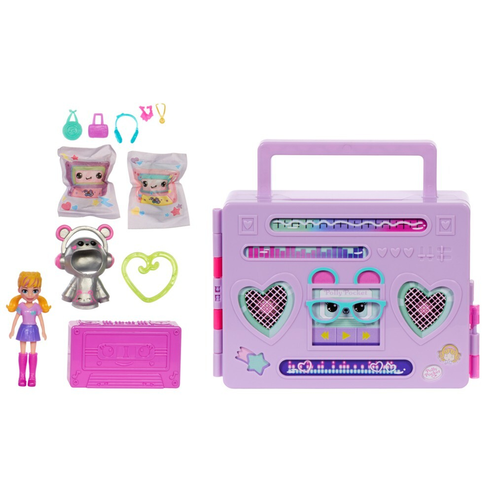 Polly Pocket - Набор модной одежды для вечеринки с куклой + 16 аксессуаров HRD65 / артикул   HRD65  / GTIN 194735173990