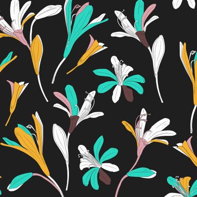 яркие цветы