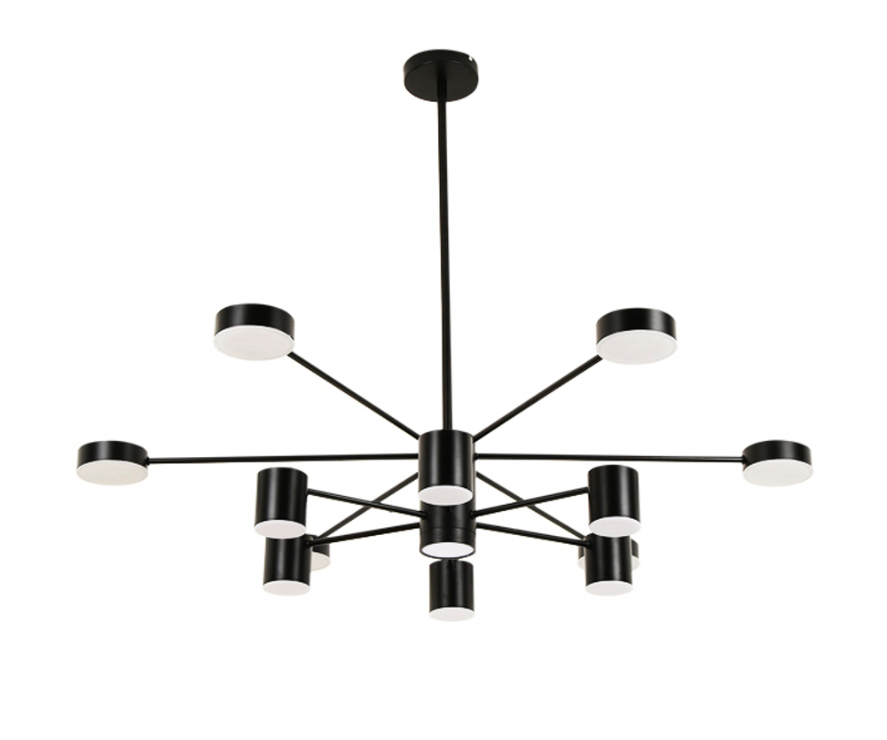 07649-13D,19 Люстра димм.Мекли черный Led 180W