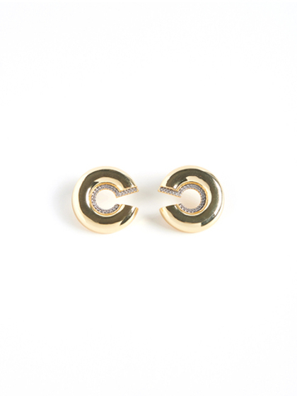 Серьги "C Shine mini" Gold