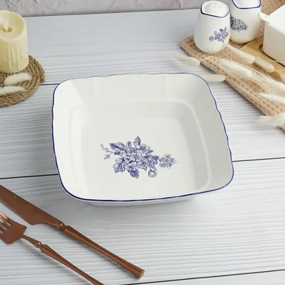 Салатник 800 мл 20*20 см h5,2 см квадратный Sea Flower P.L. Proff Cuisine [6]