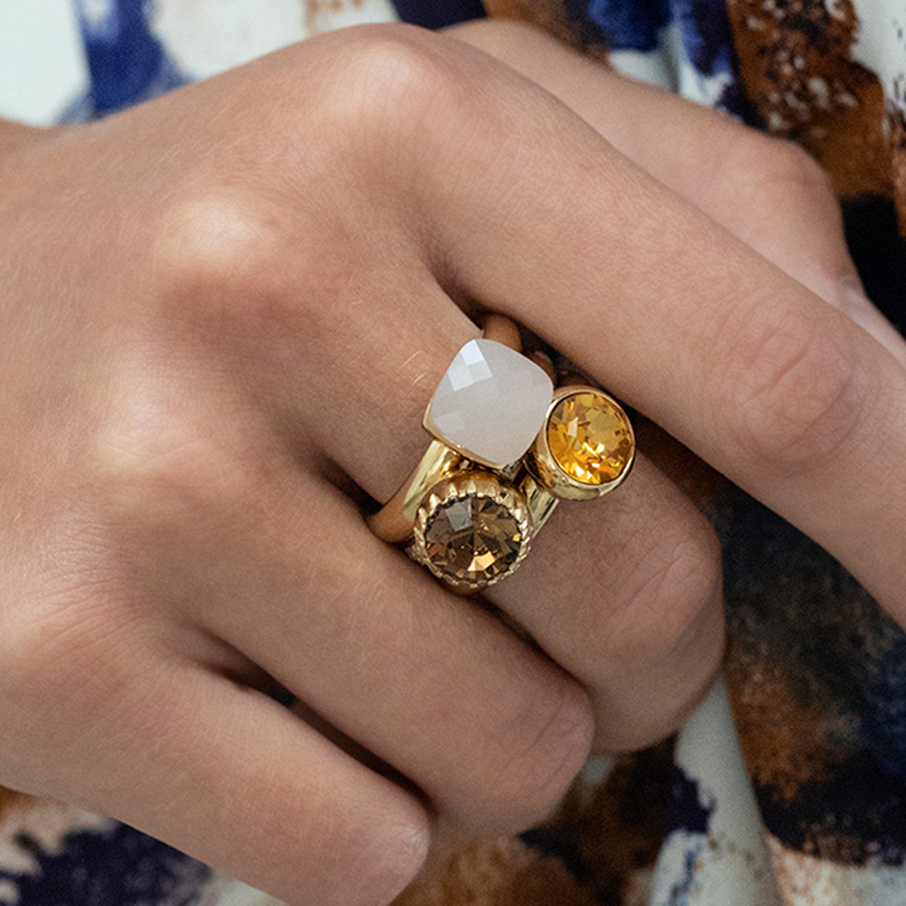 Кольцо Qudo FIRENZE 17.2 (G) White 107001/40-5420 17.2 размер 17,2