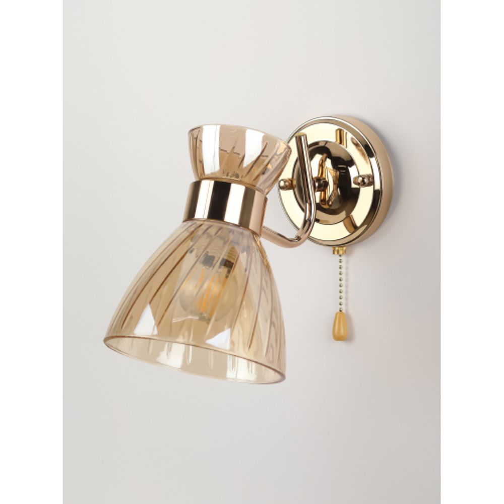 Бра светильник Rivoli Victoria 9183-401 настенный с выключателем 1 х Е27 60 Вт модерн | Rivoli