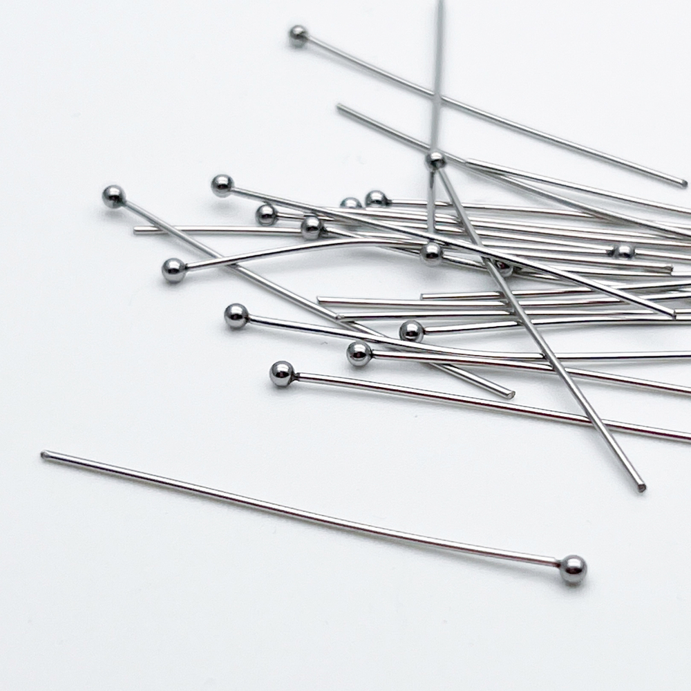 Пины (штифты) с шариком, сталь, размер 40*0,7 мм, цена за 20 шт