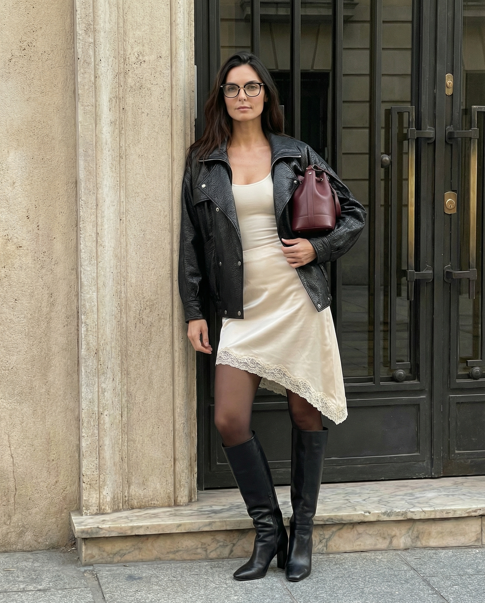 Кожаная куртка DARIUM (black)