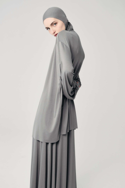 Лонгслив база серый