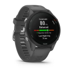 Смарт часы Garmin Forerunner 255 с темно-серым ремешком