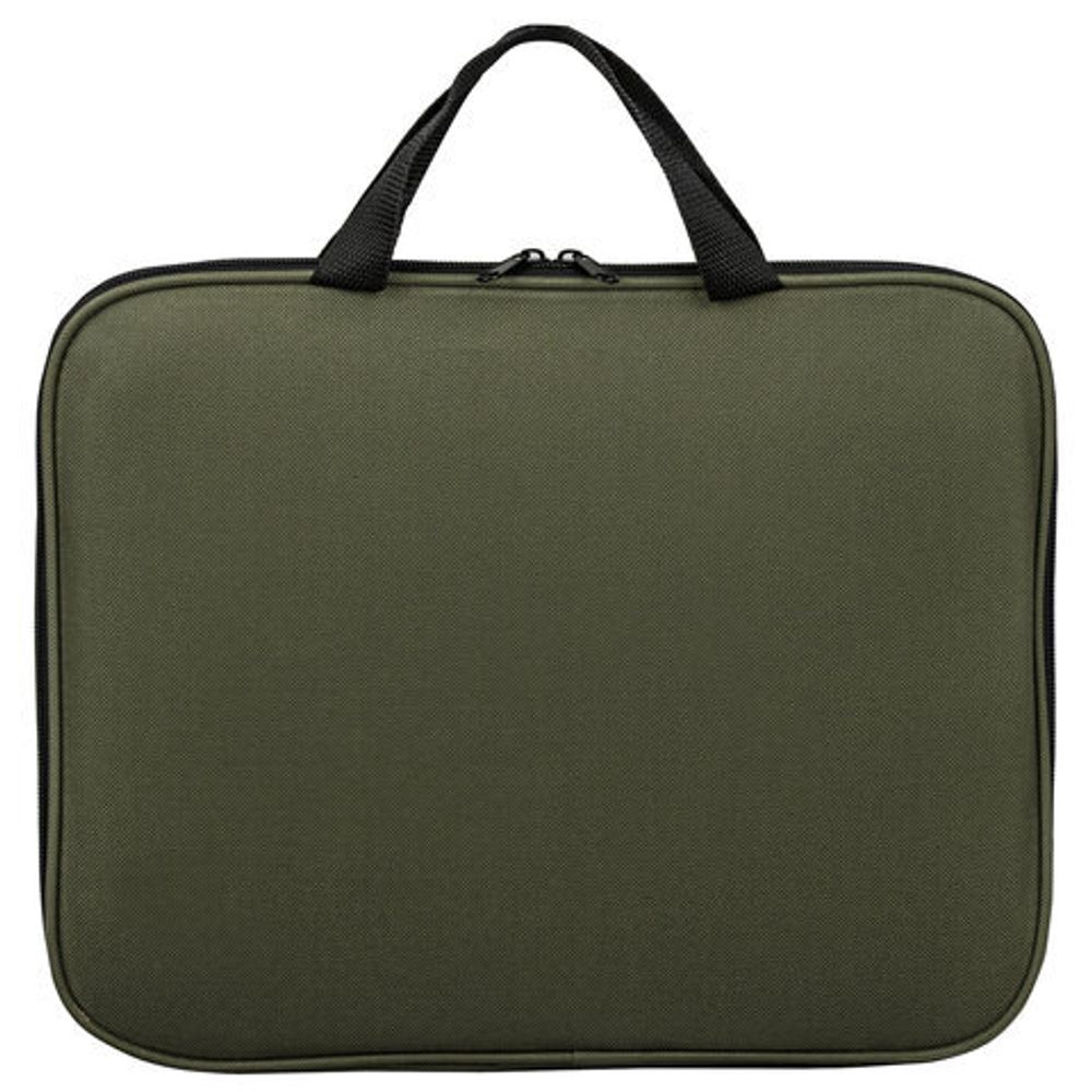 Папка на молнии с ручками STAFF EVERYDAY, А4, полиэстер, хаки, 270737