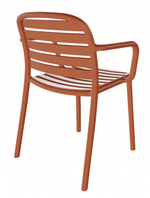 Кресло пластиковое Papatya Tarabya-K, янтарно-оранжевый