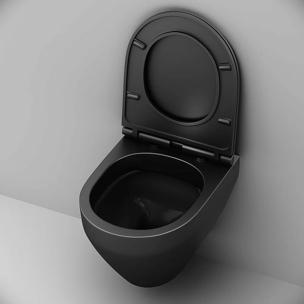 Унитаз подвесной AM.PM Spirit V2.0 C701700MBSC черный матовый, безободковый
