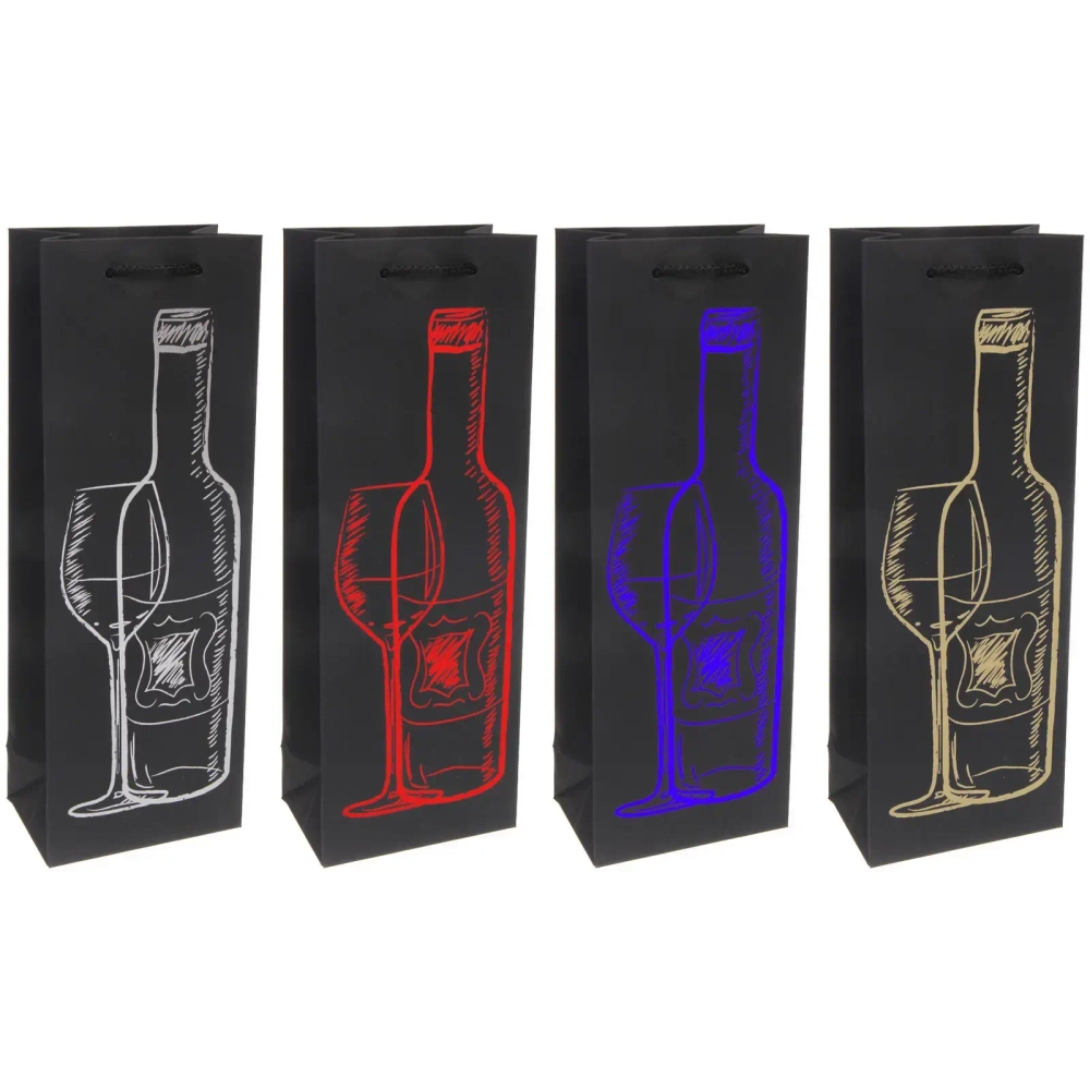 Пакет под бутылку «Изысканный напиток» 36*12,5*8,3 см