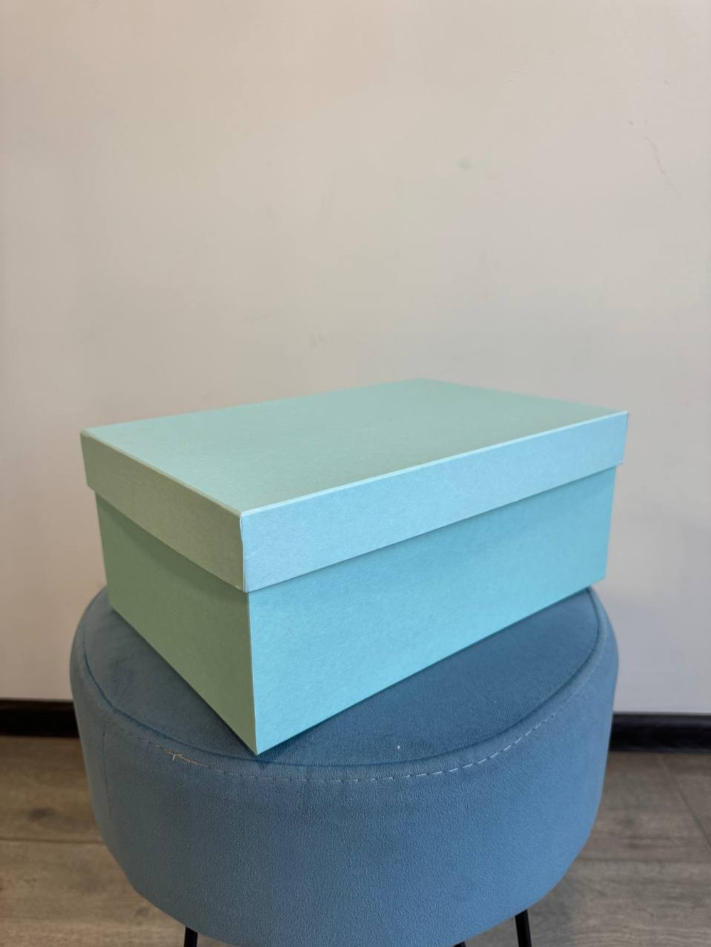 Коробка одиночная, Прямоугольник, Мятная, 27,5*18*11,5 см