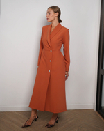 Платье "Элегантная особа" в теракотовом