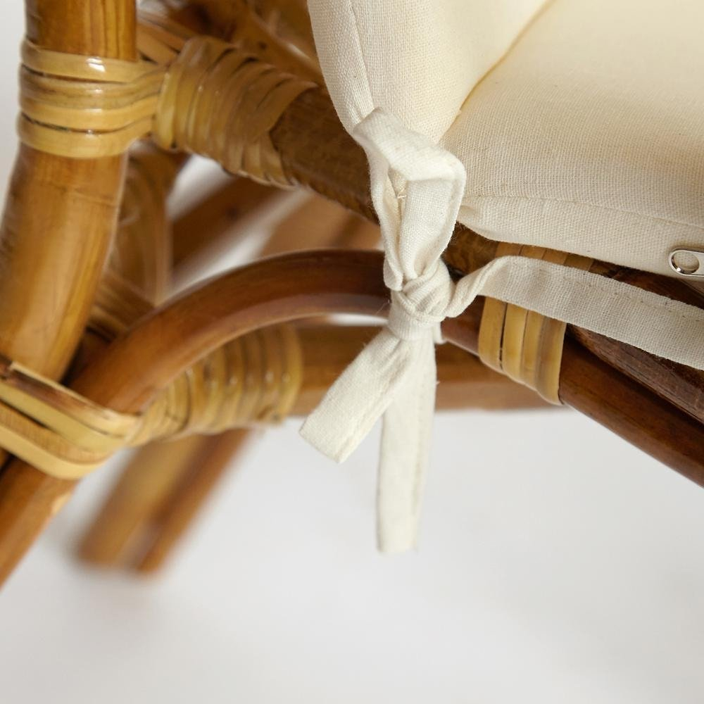 Комплект террасный AKIRA /с подушкой/ skin rattan eco, 54х60х78см / D46х40см, Natural (натуральный)