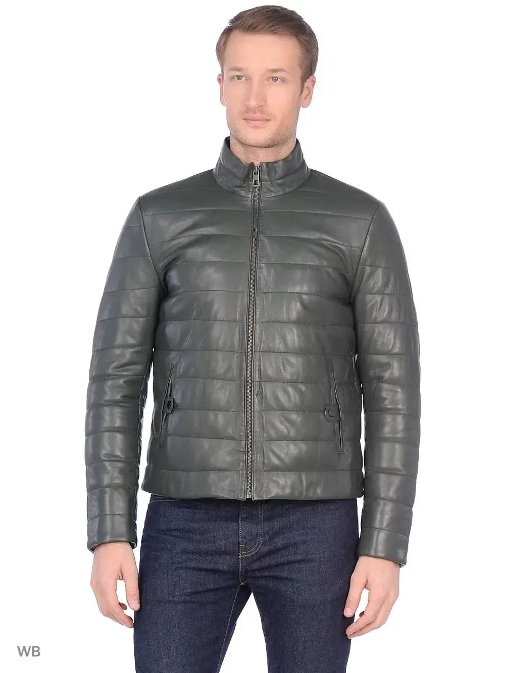 Куртка мужская кожаная весна-осень