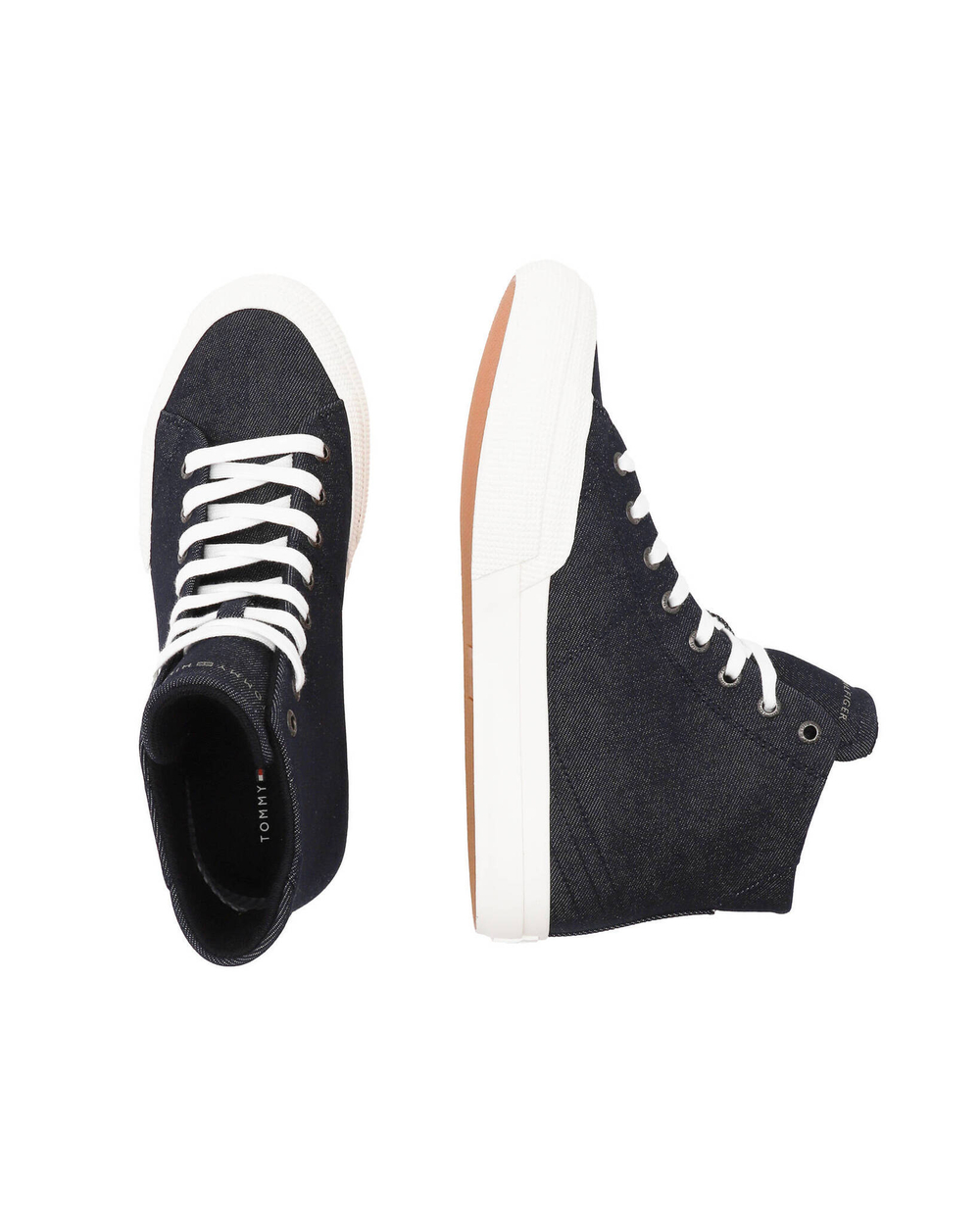 Кроссовки TH HI VULC PREMIUM DENIM Tommy Hilfiger - темно-синий(FM0FM04542)