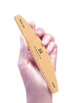 Manita Professional Пилка для ногтей Лодка Premium "Линейка" песочная, 100/180 гр