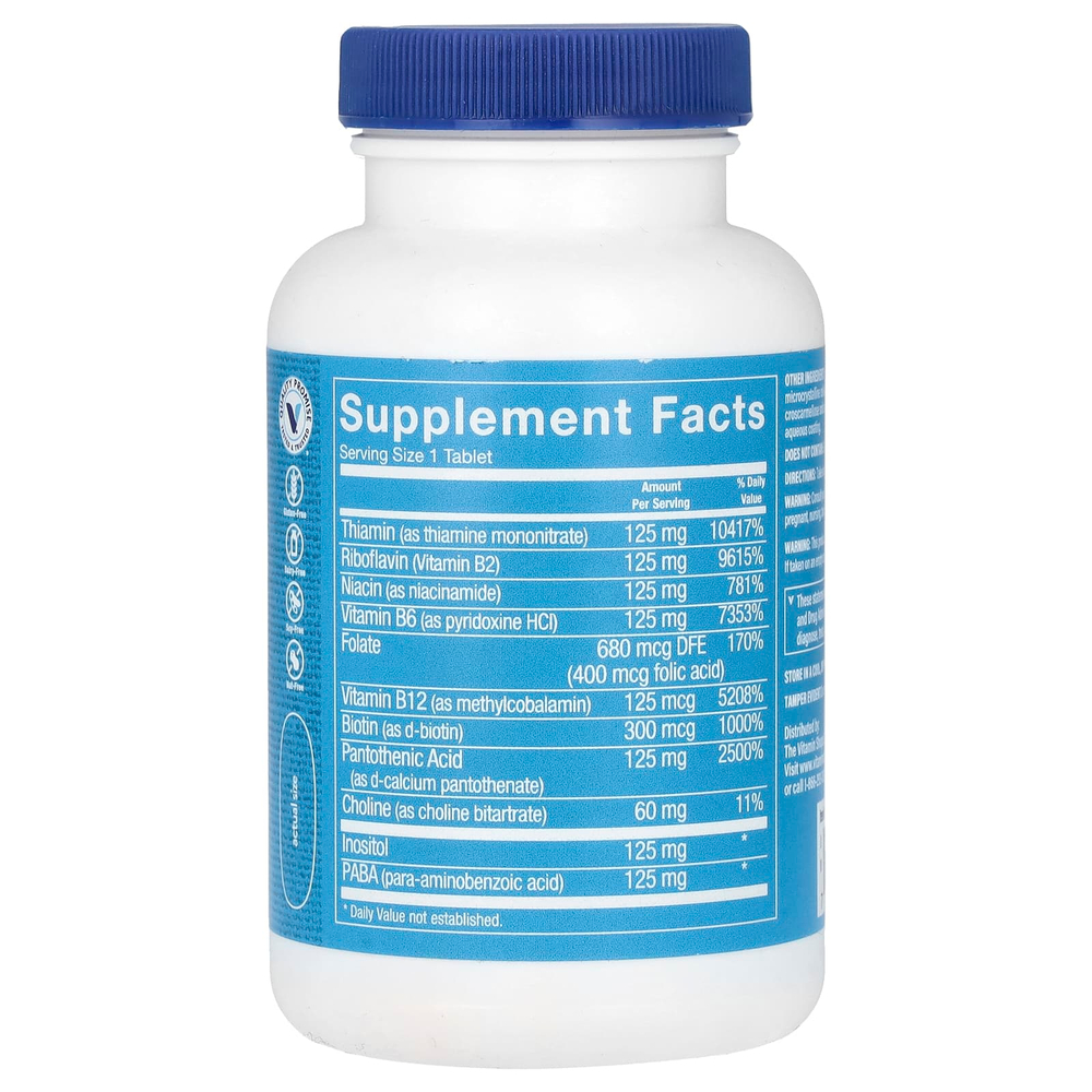 The Vitamin Shoppe, B-Complex 125, витамины группы B, 100 таблеток
