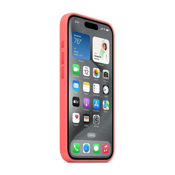 Чехол Apple iPhone 15 Pro Silicone Case with MagSafe Guava (MT1G3)