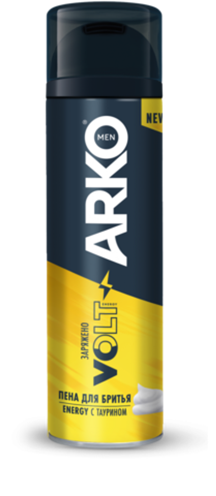 ARKO MEN Пена для бритья Energy, 200мл, блок 24шт., АРКО