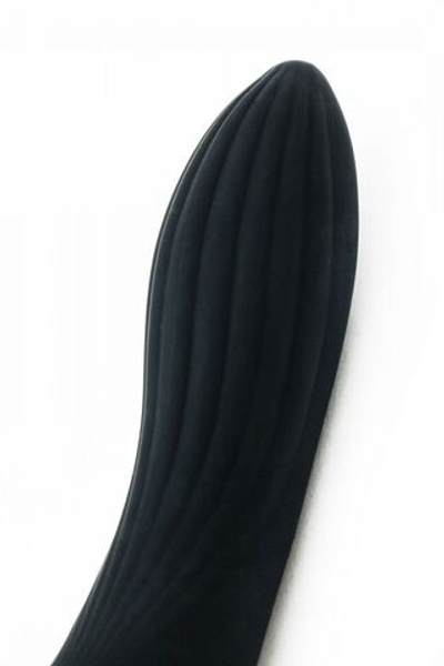 Черный волнообразный вибратор - 20 см. (Цвет: черный)