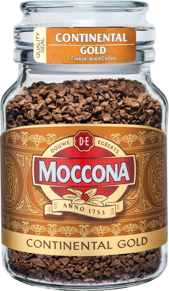 Кофе растворимый Moccona Continental Gold сублимированный, стеклянная банка 95 г