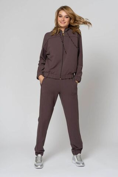 Практичный костюм из смесовой ткани (Размер: XL) (Цвет: коричневый)