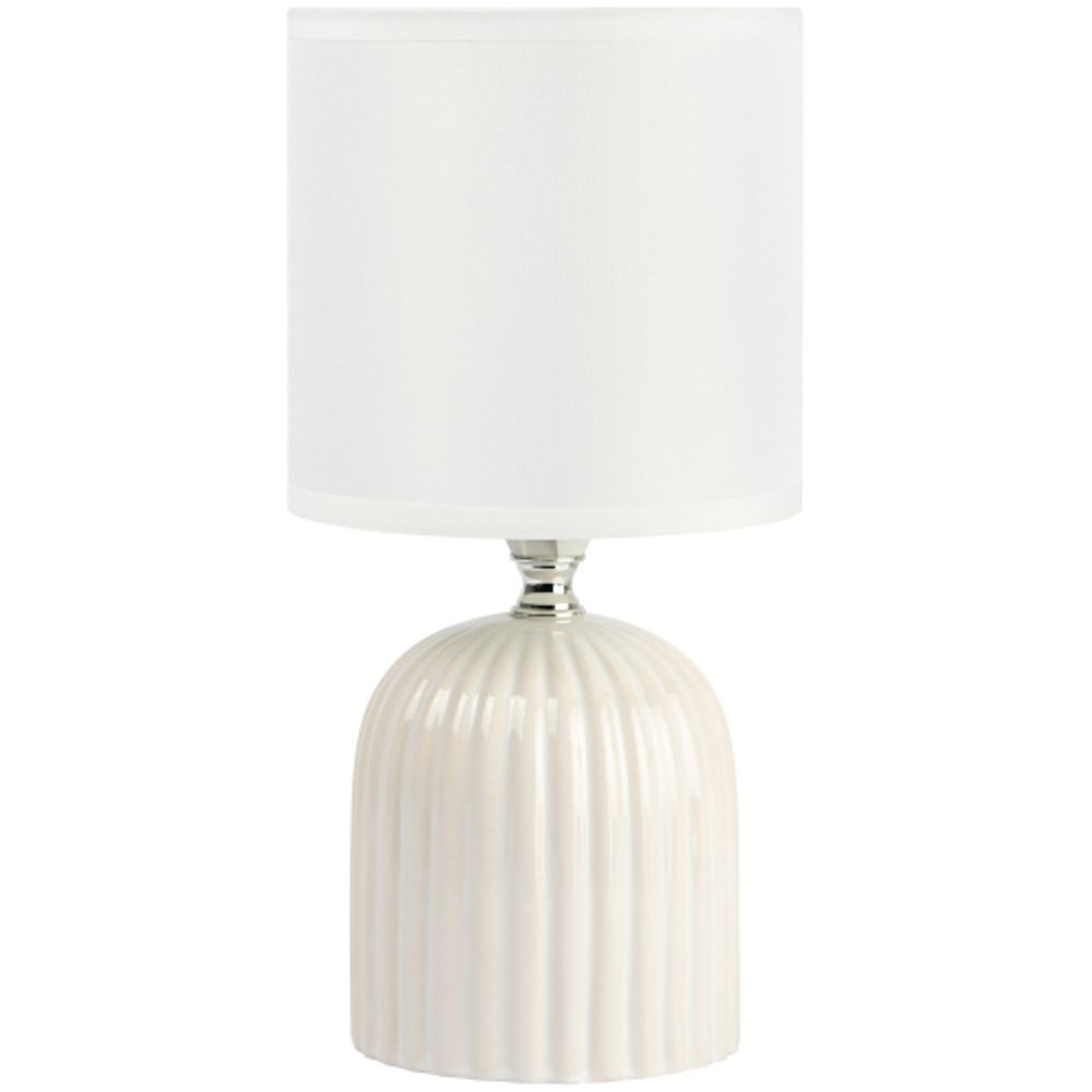 Настольная лампа Rivoli May 7548-501 1 х Е14 40 Вт керамика белая с абажуром | Rivoli